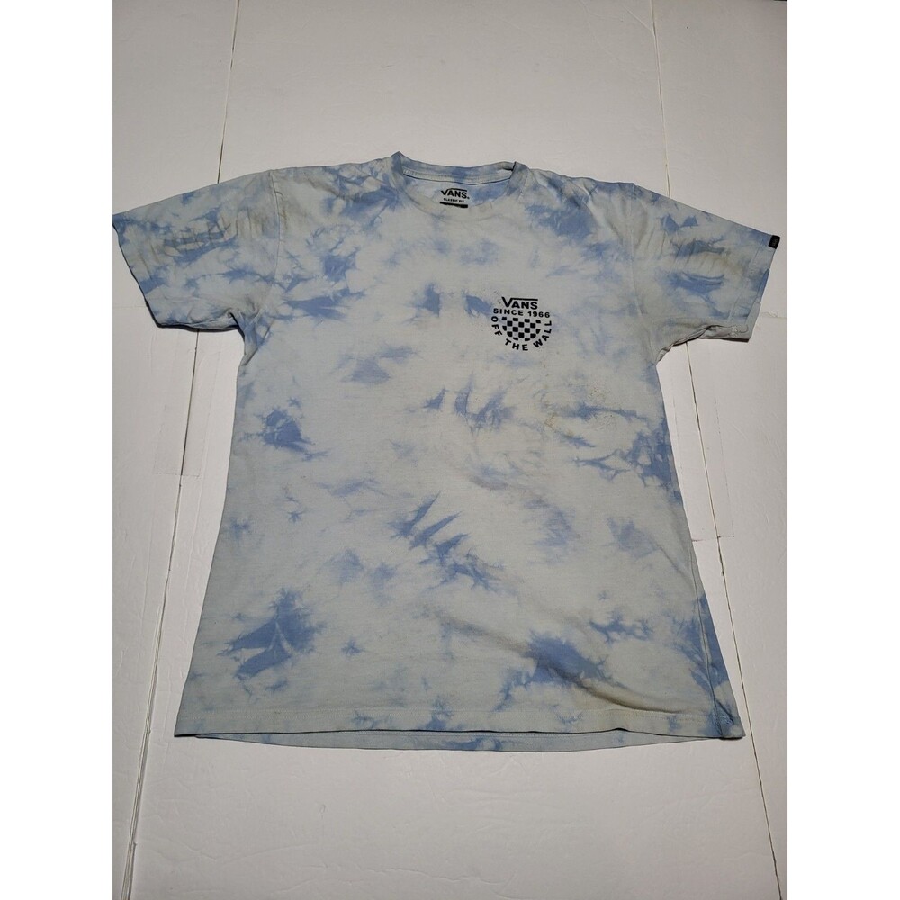 (#L8) Vans Cloudy Sky T Shirt Mens M Short Sleeve Sine 1966 Off The Wall